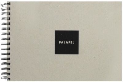 Скетчбук (62 листа, А4, гребень, черная бумага) (440960) Falafel 