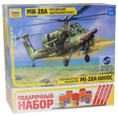 Российский ударный вертолет Ми-28А (М:1/72) (7246П) Звезда 