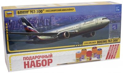 Сборная модель "Пассажирский авиалайнер Боинг 767-300" (7005П) Звезда 