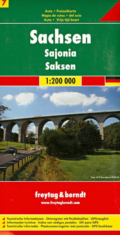 Книга: Sachsen 1:200 000; Freytag & Berndt, 2013 