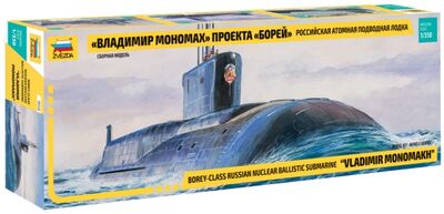 Российская атомная подводная лодка "Владимир Мономах" проекта "Борей" 1/350 (9058) Звезда 