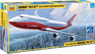 Сборная модель "Пассажирский авиалайнер "Боинг 747-8" (7010) Звезда 
