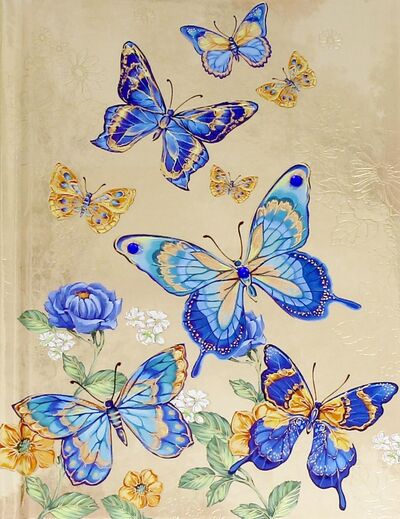 Записная книжка "Notebook. Цветы и бабочки". 80 листов. А6 (42722) Феникс+ 