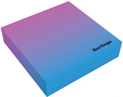 Блок для записи 8,5*8,5*2 "Radiance" голубой/розовый (LNn_00051) Berlingo 