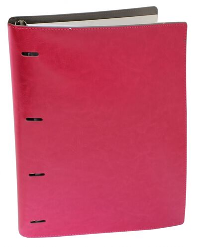 Тетрадь на кольцах "Copybook" со сменным блоком (200 листов, А4+, малиново-серая) (37938) Феникс+ 