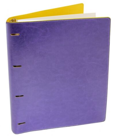 Тетрадь на кольцах "Copybook" со сменным блоком (200 листов, А4+, фиолетово-желтая) (37937) Феникс+ 