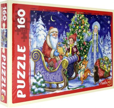 Puzzle-160 Новогодний праздник №9 Рыжий Кот 