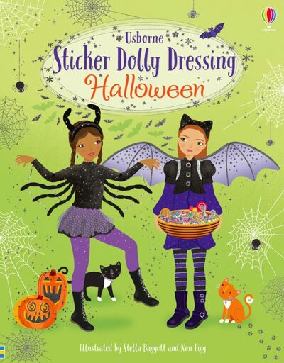 Книга: Sticker Dolly Dressing. Halloween (Watt Fiona) ; Usborne, 2020 
