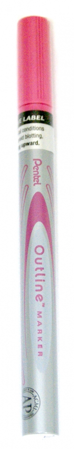 Маркер декор. серебристо-розовый (MSP60-ZP) Pentel 