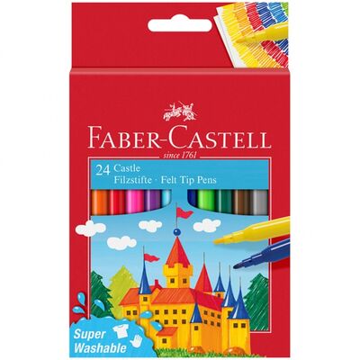 Фломастеры Замок, 24 цвета Faber-Castell 