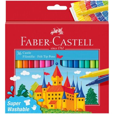 Фломастеры Замок, 36 цветов Faber-Castell 