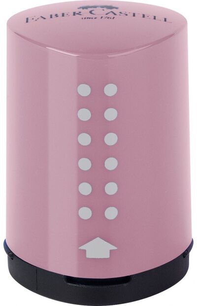 Точилка 1отв "Grip 2001 Mini" дымч.-розовая 183714 Faber-Castell 