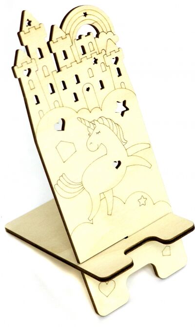 Подставка для телефона "Единорог" сборная модель Символик 