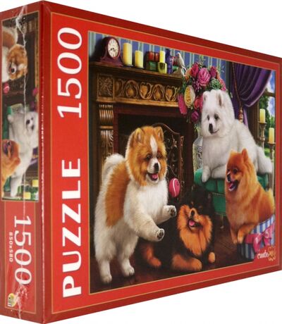 Puzzle-1500 "Милые шпицы" (Ф1500-0642) Рыжий Кот 