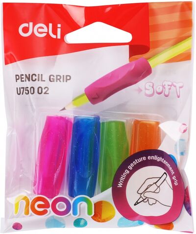 Колпачок-манжета для карандашей "Neon" (4 штуки) (EU75002) DELI 