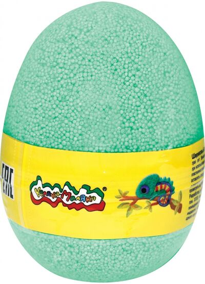 Пластилин шариковый, в яйце, зеленый, 150 мл. (ПШМКМЯ-З) Каляка-Маляка 
