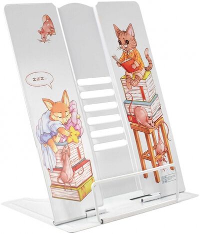 Подставка для книг и учебников "Кот и корги", 21х26х16,5 см. (54102) Феникс+ 