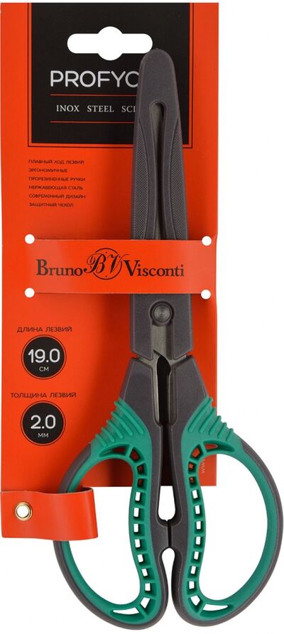 Ножницы с защит.чехлом 19см "PROFYCUT",60-0053 Bruno Visconti 