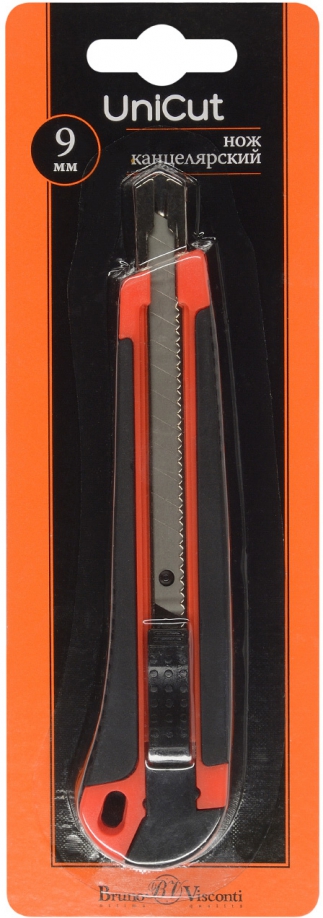 Нож канц. 9мм пласт.корп."UNICUT",2-245/01 Bruno Visconti 