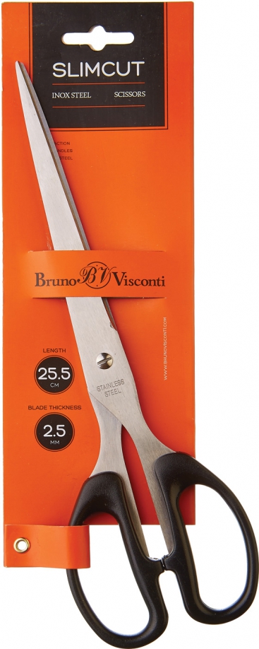 Ножницы 25.5 см особо проч.ручки "SLIMCUT",60-0018 Bruno Visconti 