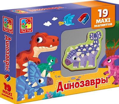 Набор магнитов "Динозавры" VT3106-17 Vladi Toys 