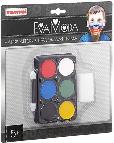 Набор детских красок для грима (6 цветов; 9 грамм) (ВВ1770) BONDIBON 