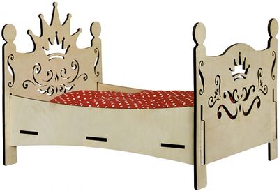 Сборная модель. Лежак для животных "Кроватка с короной" Символик 