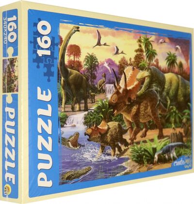 Puzzle-160 "Динозавры" (П160-0630) Рыжий Кот 