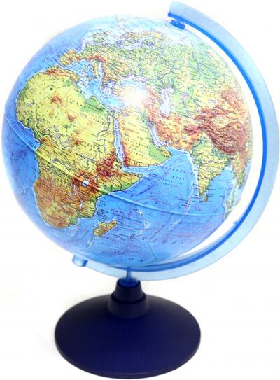Глобус Земли физический, диаметр 25 см., с голубой подсветкой (Ве012500254) Globen 