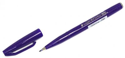 Фломастер-кисть, фиолетовый цвет (SES15C-V) Pentel 