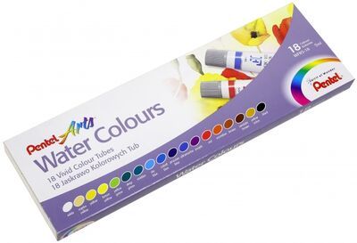 Акварель Water Colours, 18 цветов (03-5044/WFRS-18) Pentel 
