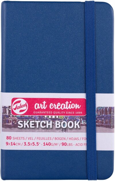 Блокнот для зарисовок Art Creation, 80 листов, 9х14 см., синий морской Royal Talens 