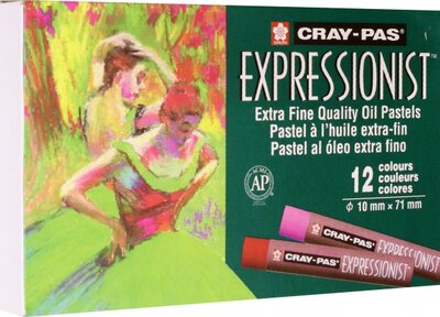 Пастель масляная для начинающих Cray-Pas Expressionist, 12 цветов Sakura 