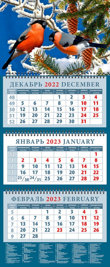 2023 Календарь Снегири День за днём 