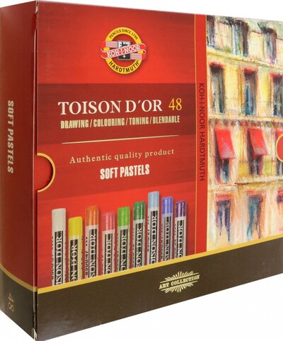 Пастель сухая художественная Toison d`Or Soft 8516, 48 цветов Koh-I-Noor 