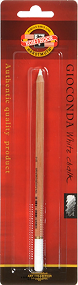Мел художественный белый в карандаше Gioconda 8801, блистер Koh-I-Noor 