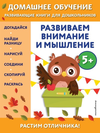 Книга: Развиваем внимание и мышление: для детей от 5 лет (Динч Беркай) ; ООО 