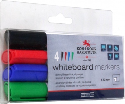 Набор маркеров для белой доски, 4 цвета Koh-I-Noor 