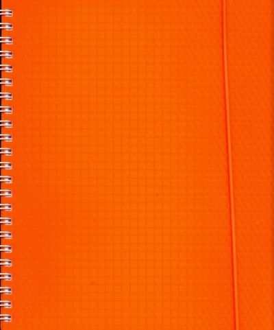 Тетрадь "Diamond Neon", оранжевая, 80 листов, клетка, пластиковая обложка (80Т5Вр1гр_02035) Хатбер 