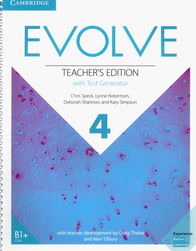 Книга: Evolve. Level 4. Teacher's Edition with Test Generator (Speck Chris, Shannon Deborah, Simpson Katy) ; Cambridge, 2020 