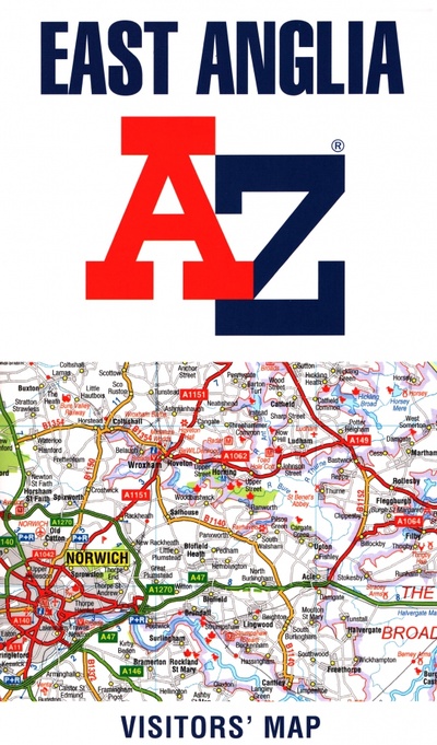 Книга: East Anglia A-Z Visitors' Map; Harpercollins, 2020 