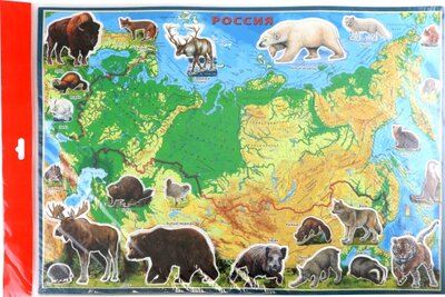 Книга: Географический пазл Животные и Природные Зоны Российской Федерации; АГТ-Геоцентр, 2022 