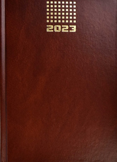 Ежедневник датированный на 2023 год, 160 листов, А5, коричневый Феникс+ 