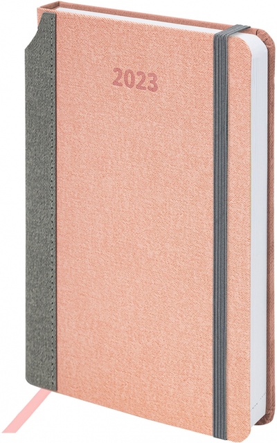 Ежедневник датированный на 2023 год Mosaic, розовый Brauberg 