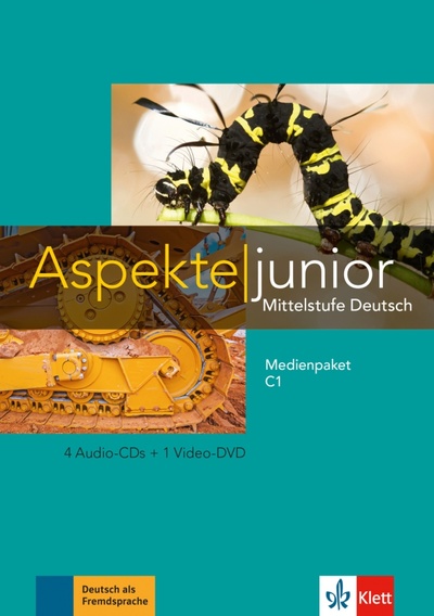 Книга: Aspekte junior. Mittelstufe Deutsch. C1. Medienpaket + 4 Audio-CDs + DVD (Koithan Ute, Schmitz Helen, Sieber Tanja) ; Klett, 2019 