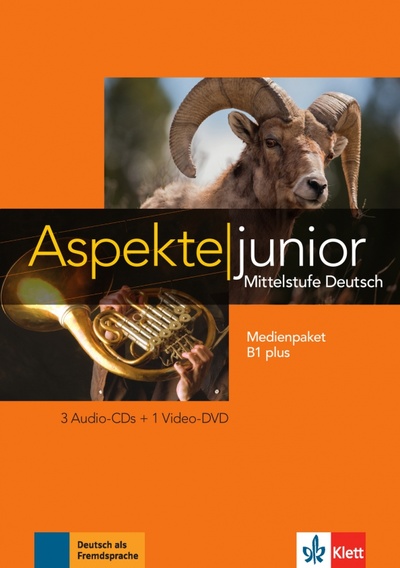 Книга: Aspekte junior. Mittelstufe Deutsch. B1 plus. Medienpaket + 3 Audio-CDs + DVD (Koithan Ute, Sieber Tanja) ; Klett, 2017 