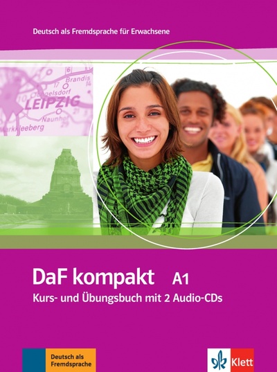 Книга: DaF kompakt A1. Deutsch als Fremdsprache für Erwachsene. Kurs- und Übungsbuch mit 2 Audio-CDs (Braun Birgit, Doubek Margit, Frater Andrea) ; Klett, 2022 