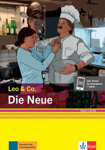 Книга: Die Neue. Stufe 1. Leichte Lektüre für Deutsch als Fremdsprache + Online (Burger Elke, Scherling Theo) ; Klett, 2021 