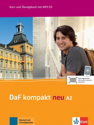 Книга: DaF kompakt neu A2. Deutsch als Fremdsprache für Erwachsene. Kurs- und Übungsbuch mit MP3-CD (Braun Birgit, Fugert Nadja, Doubek Margit) ; Klett, 2020 
