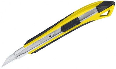 Нож канцелярский Razzor 300, 9 мм, желтый Berlingo 
